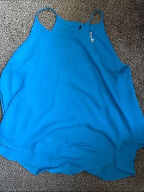 Bright Blue Formal Tank Top